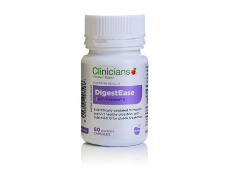 CLINICIANS DIGESTEASE W/TOLERASE CAPS 60