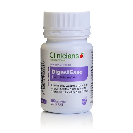 CLINICIANS DIGESTEASE W/TOLERASE CAPS 60