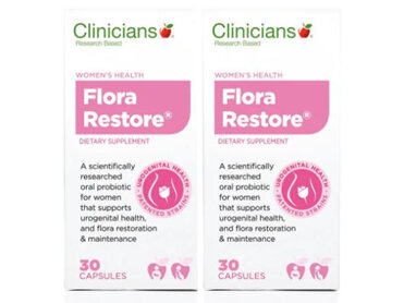 Clinicians Flora Restore 30caps 2pk