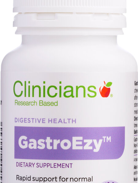 CLINICIANS GASTROEZY CHEWABLE TABLETS 60