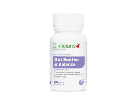 CLINICIANS GUT SOOTHE AND BALANCE VCAPS 60