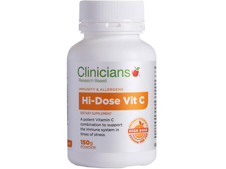 Clinicians Hi-Dose Vit C 150g Powder