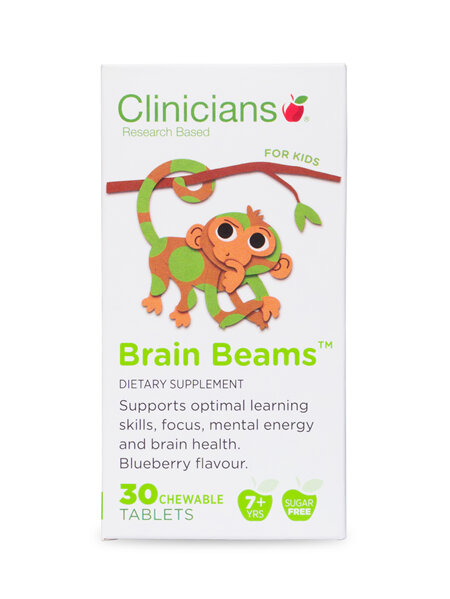 CLINICIANS KIDS BRAIN BEAMS CHEW TAB 30