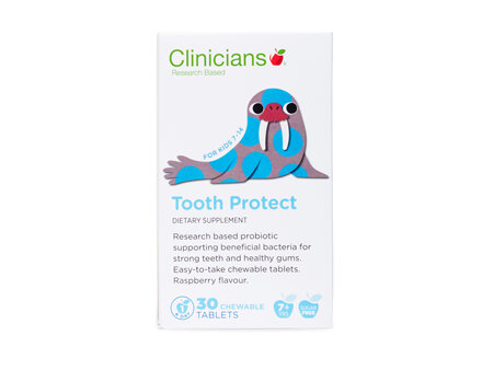 CLINICIANS KIDS TOOTH PROTECT CHEW TAB 30
