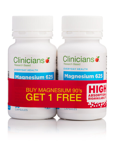 CLINICIANS MAGNESIUM CAPS 90 Buy 1 Get 1 Free