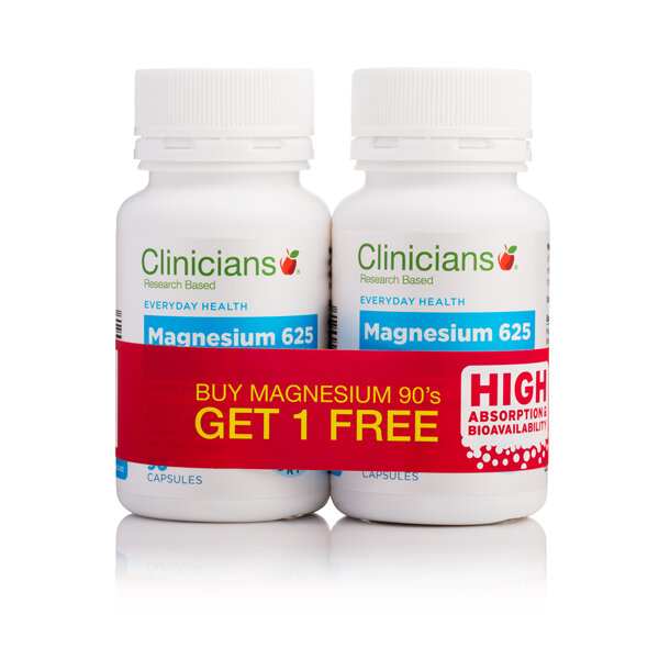 CLINICIANS MAGNESIUM CAPS 90 Buy 1 Get 1 Free