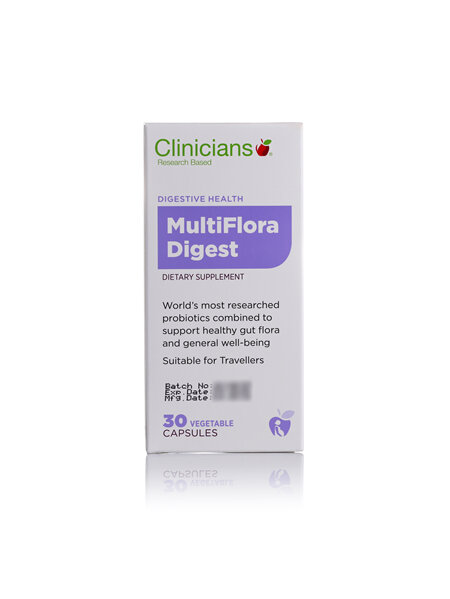 CLINICIANS MULTIFLORA DIGEST CAPS 30