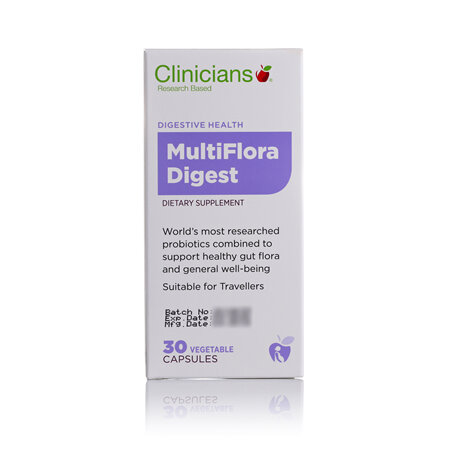 CLINICIANS MULTIFLORA DIGEST CAPS 30