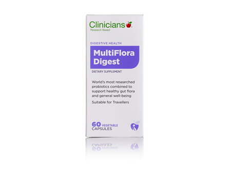 CLINICIANS MULTIFLORA DIGEST CAPS 60