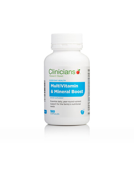 CLINICIANS MULTIVITAMIN & MIN BOOST CAPS 180