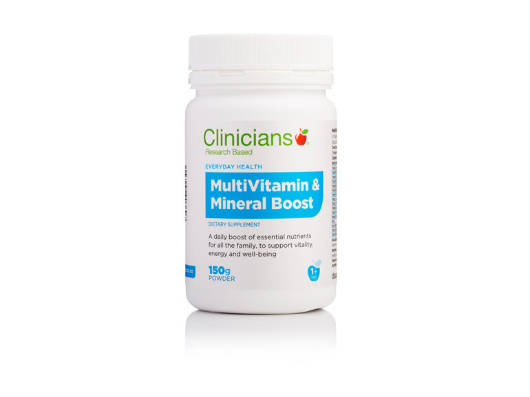 CLINICIANS MULTIVITAMIN & MIN BOOST PWD 150 g