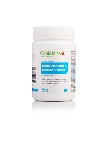 CLINICIANS MULTIVITAMIN & MIN BOOST PWD 300g