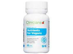 Clinicians Nutrients for Vegans 60s