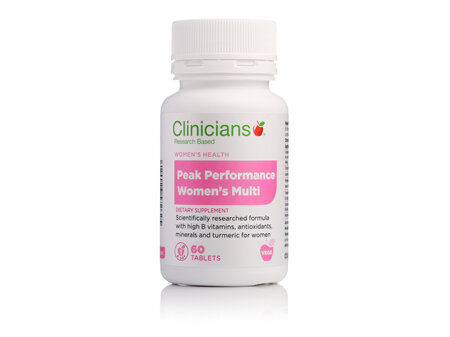 CLINICIANS PEAKPERF. WOMENS MULTI TAB 60