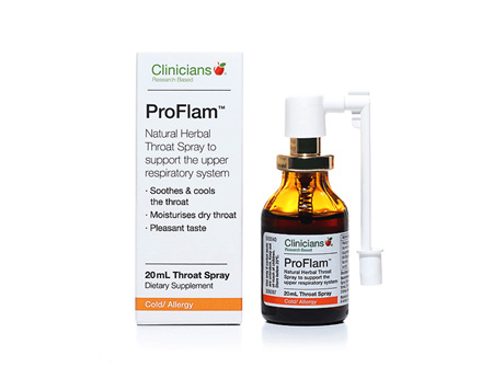 Clinicians ProFlam Throat Spray 20ml