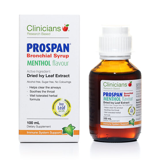 CLINICIANS PROSPAN MENTHOL SYRUP 100 mL