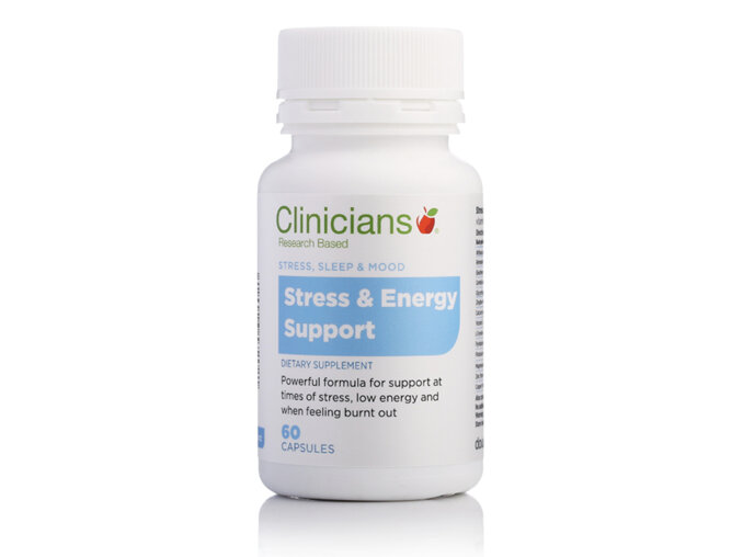 Clinicians Stress and Energy Support 60 VegeCapsules