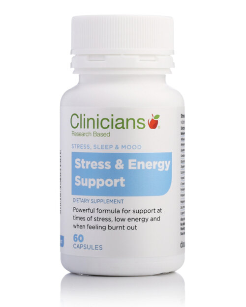 Clinicians Stress and Energy Support 60 VegeCapsules