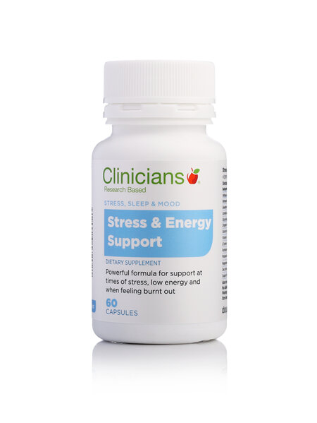CLINICIANS STRESS & ENERGY SUPP CAPS 60