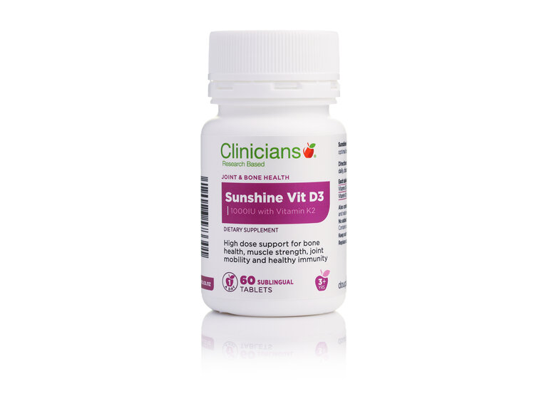 CLINICIANS SUNSHINE VITAMIN D3 TAB 60