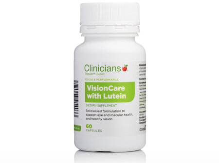 CLINICIANS VISIONCARE W/LUTEIN CAPS 60