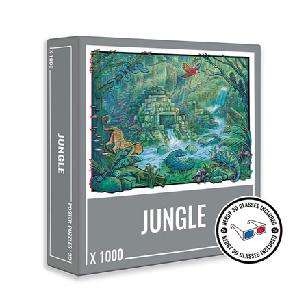 Cloudberries 1000 Piece Jigsaw Puzzle:  Jungle (3D)