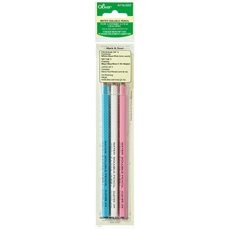 Clover Marking Pencil Water Soluable Pack of 3