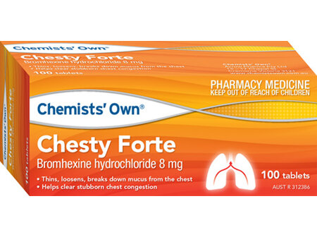 CO CHESTY FORTE 8MG TAB 100