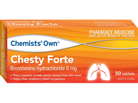 CO CHESTY FORTE 8MG TAB 50