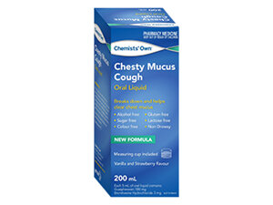 CO CHESTY MUCUS COUGH