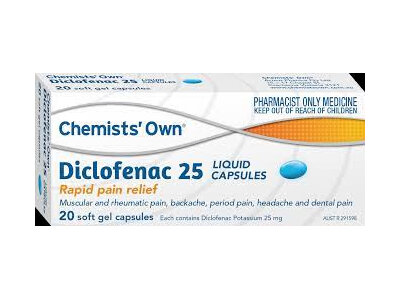 CO Diclofenac 25 Liquid Capsules 20