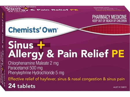 CO Hayfever Sinus Relief 24 Tablets
