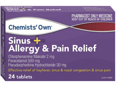 CO Sinus Pain Relief 24 Tablets