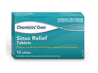 CO Sinus Relief 12 Tablets