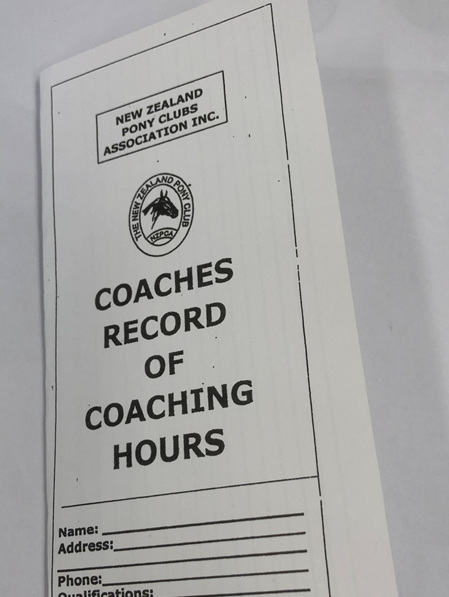 Coaches Record of Coaching Hours