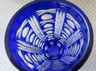 Cobalt blue overlay glass