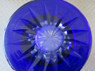 Cobalt blue overlay glass