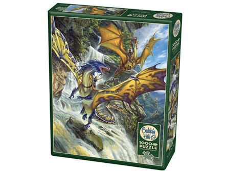 Cobble Hill 1000 Piece Jigsaw Puzzle: Waterfall Dragons