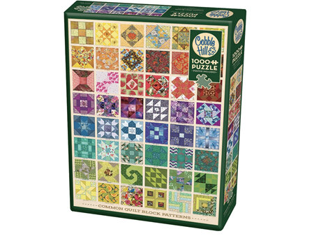 Cobble Hill 1000 Pieces Jigsaw Puzzle: Common Quilt Blocks