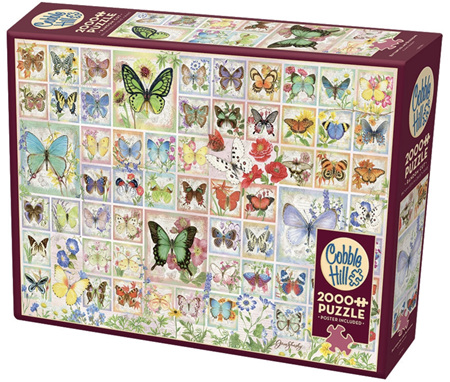 Cobble Hill 2000 Piece Jigsaw Puzzle: Butterflies & Blossoms