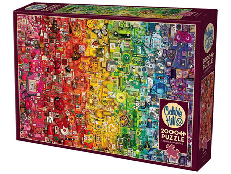 Cobble Hill 2000 Piece Jigsaw Puzzle : Rainbow