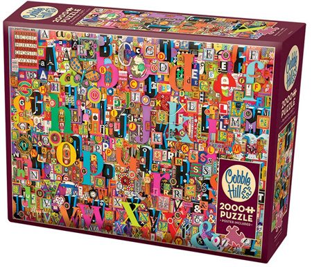 Cobble Hill 2000 Piece Jigsaw Puzzle:  Shelley's ABC