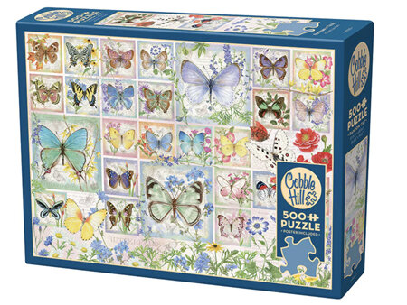 Cobble Hill 500 Piece Jigsaw Puzzle  Butterfly Tiles