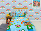 Cocomelon Cute Reversible Single Duvet Cover Set