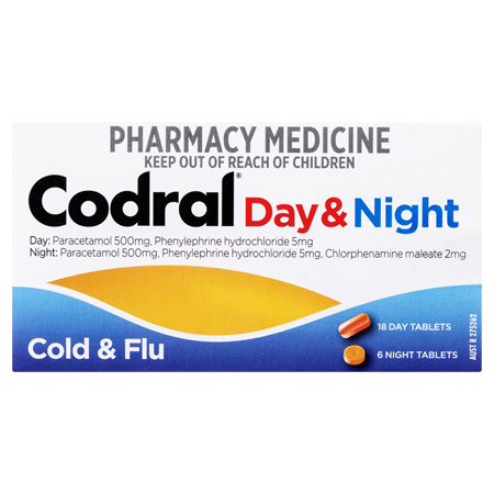 Codral Cold & Flu Day & Night Tablets 24 Pack