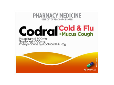 CODRAL Cold&Flu+Mucus Cough 48Caps