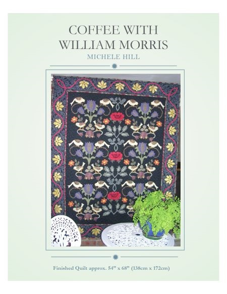 Coffee with William Morris Applique Quilt Pattern