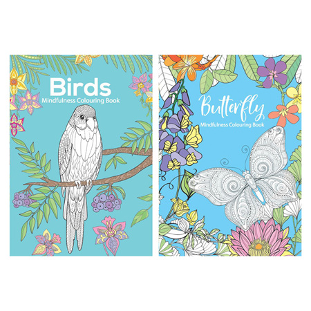 Col. Book Mindful 32pg 295x210 2ast Birds/Butterfly