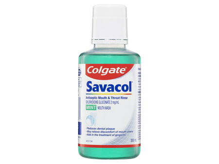 Colgate Savacol Mouth Rinse Mint 300mL
