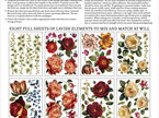 Collage De Fleurs IOD Decor Transfer